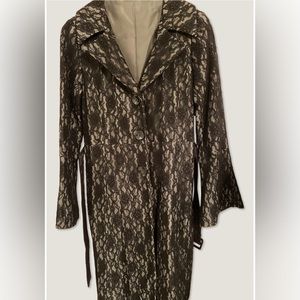 Black Lace Coat Handmade
